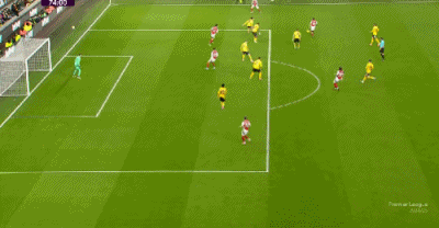 英超-卡拉菲奥里推射制胜 阿森纳1-0狼队